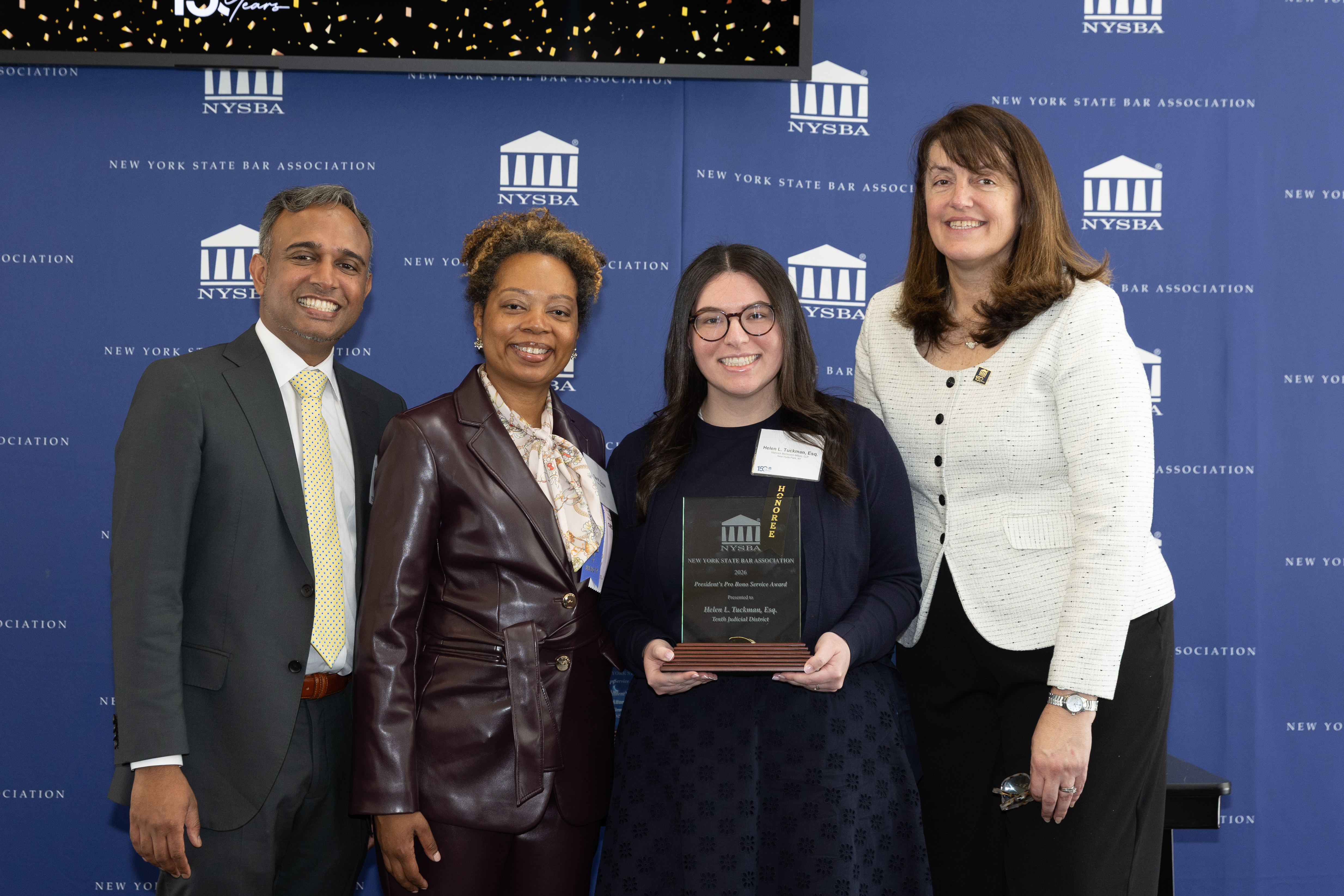 VMM Attorney Helen Tuckman Honored with NYSBA President’s Pro Bono Service Award